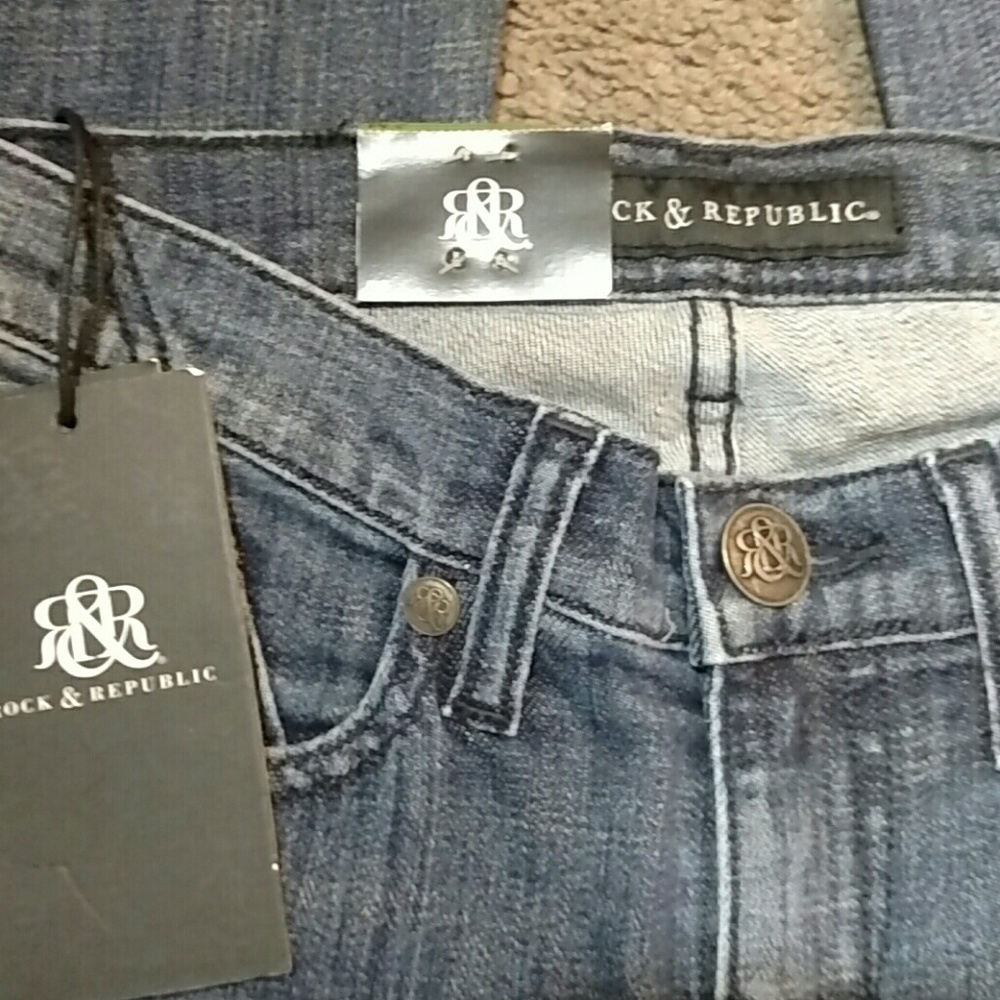 NWT Rock & Republic Kassandra Flap pocket Bootcut - Picture 2 of 6